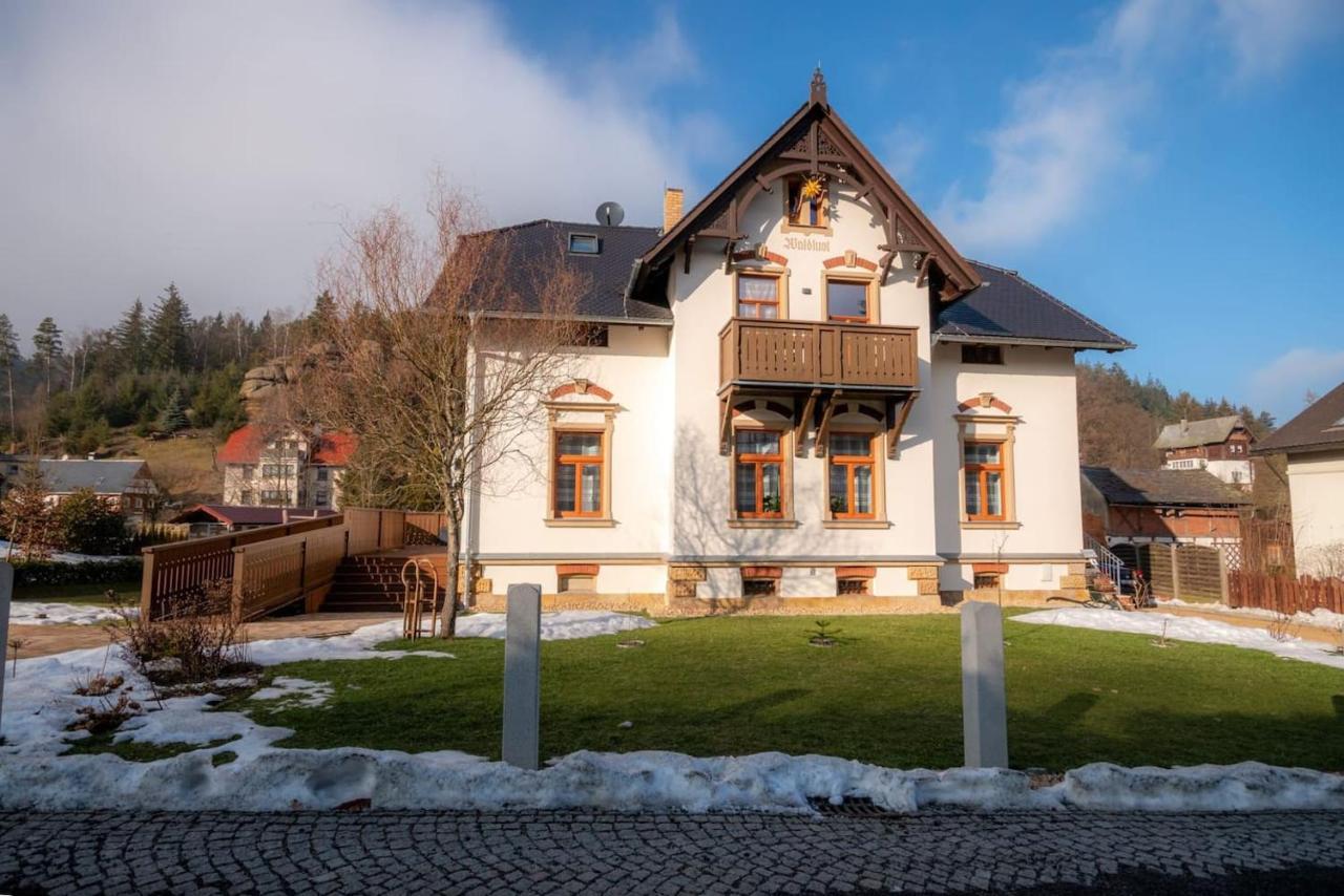 Villa Waldlust - 5 Sterne - 2 Schlafzimmer Kurort Oybin Exteriör bild